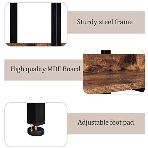 Black 5-Shelf Open Bookcase with Metal Frame N41421