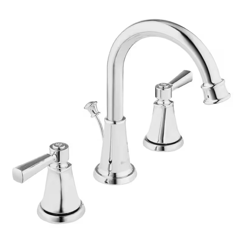 8 in. Widespread Double-Handle High-Arc Bathroom Faucet in Chrome R72646