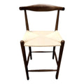Walnut & Natural Cord Counter Stool O7622