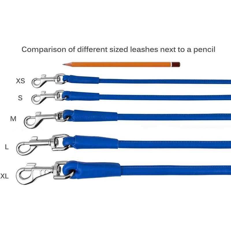 Rolled Leather Dog Leash F31091