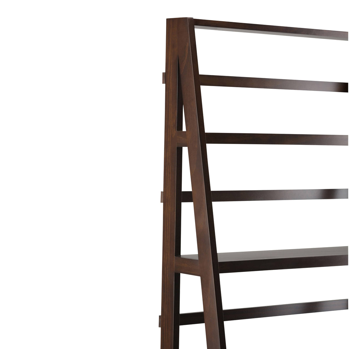White Solid Wood Bookcase K633