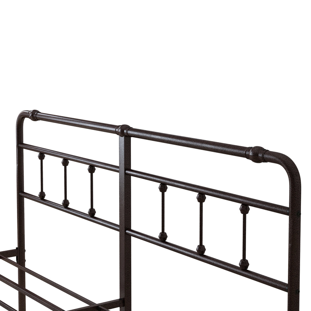 King Size Metal Platform Bed Frame with Headboard/Footboard W439826