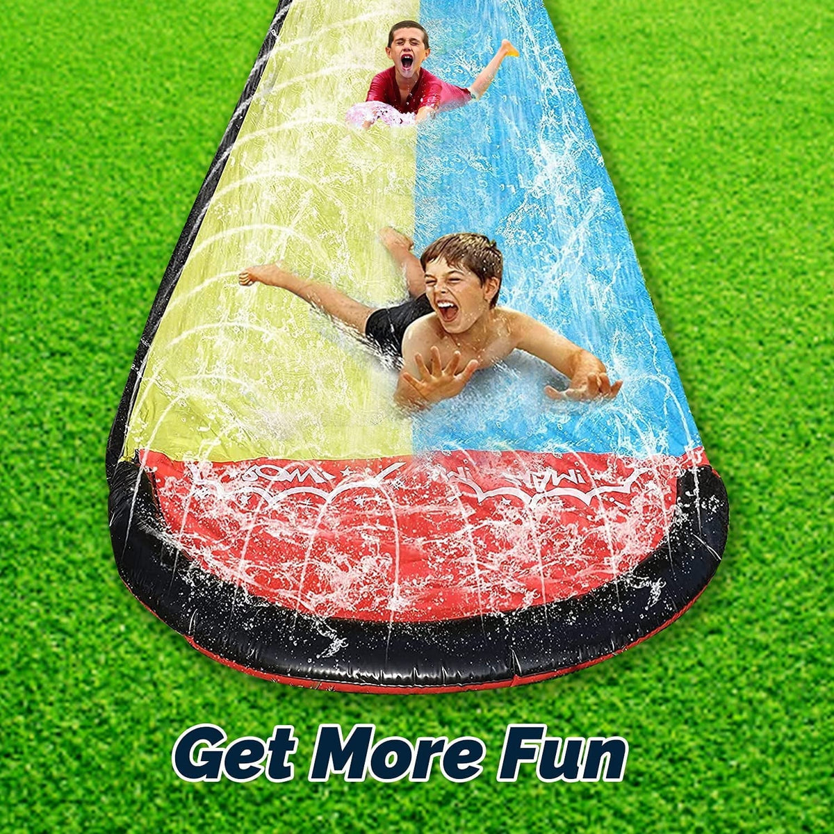 15.5ft Inflatable Lawn Water Slide with Sprinkler Pad M209