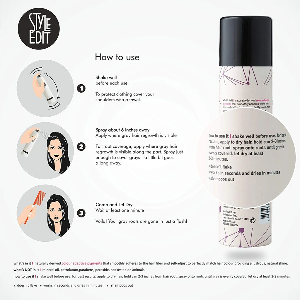 Light Brown Hair Root Concealer Touch Up Spray 2 oz R786028