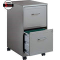 2-Drawer Mobile File Cabinet 18-inch Depth Gray H374