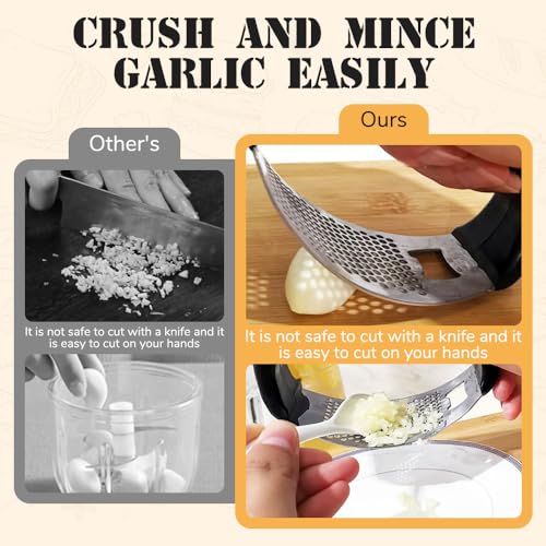 Stainless Steel Garlic Presser F819395