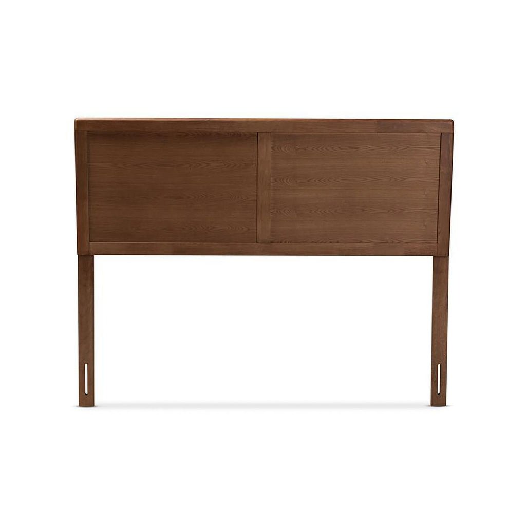 Walnut Brown Wood Queen Size Headboard G812
