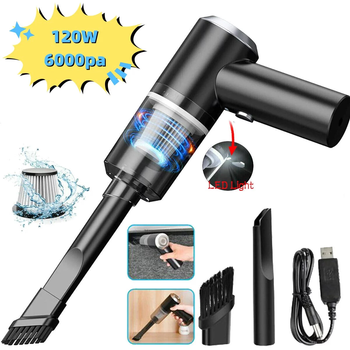 Cordless Handheld Wet Dry Vacuum Cleaner L8916