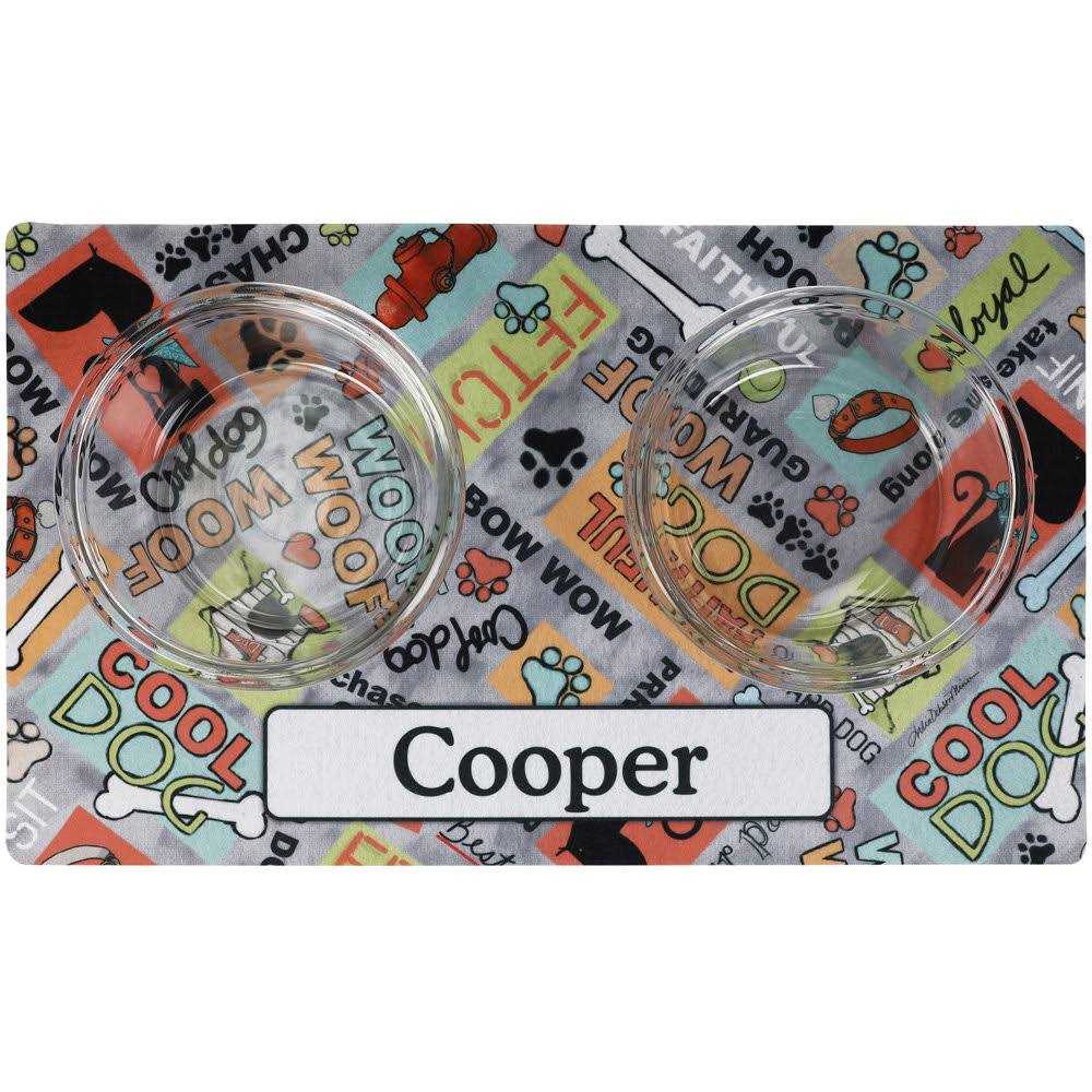 Personalized Pet Bowl Placemat R952