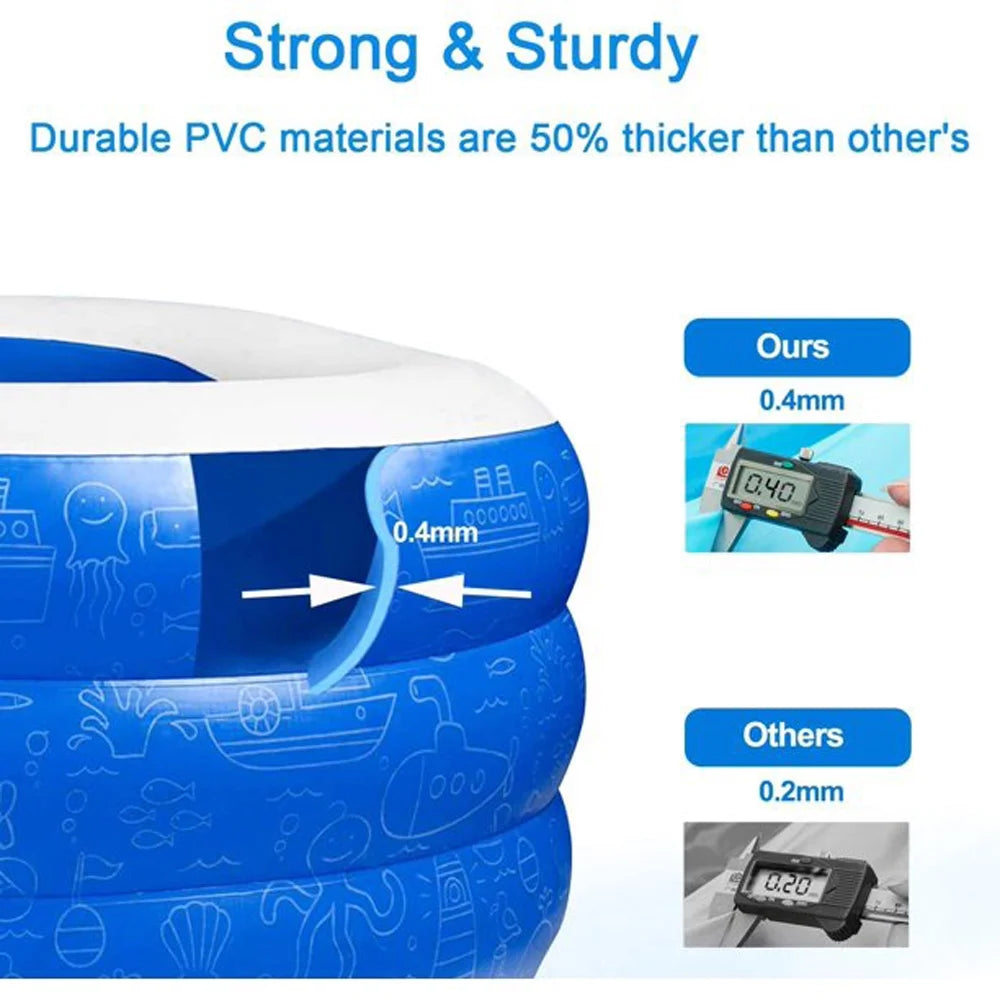 92 x 56 x 20 Rectangular Inflatable Swimming Pools Z714