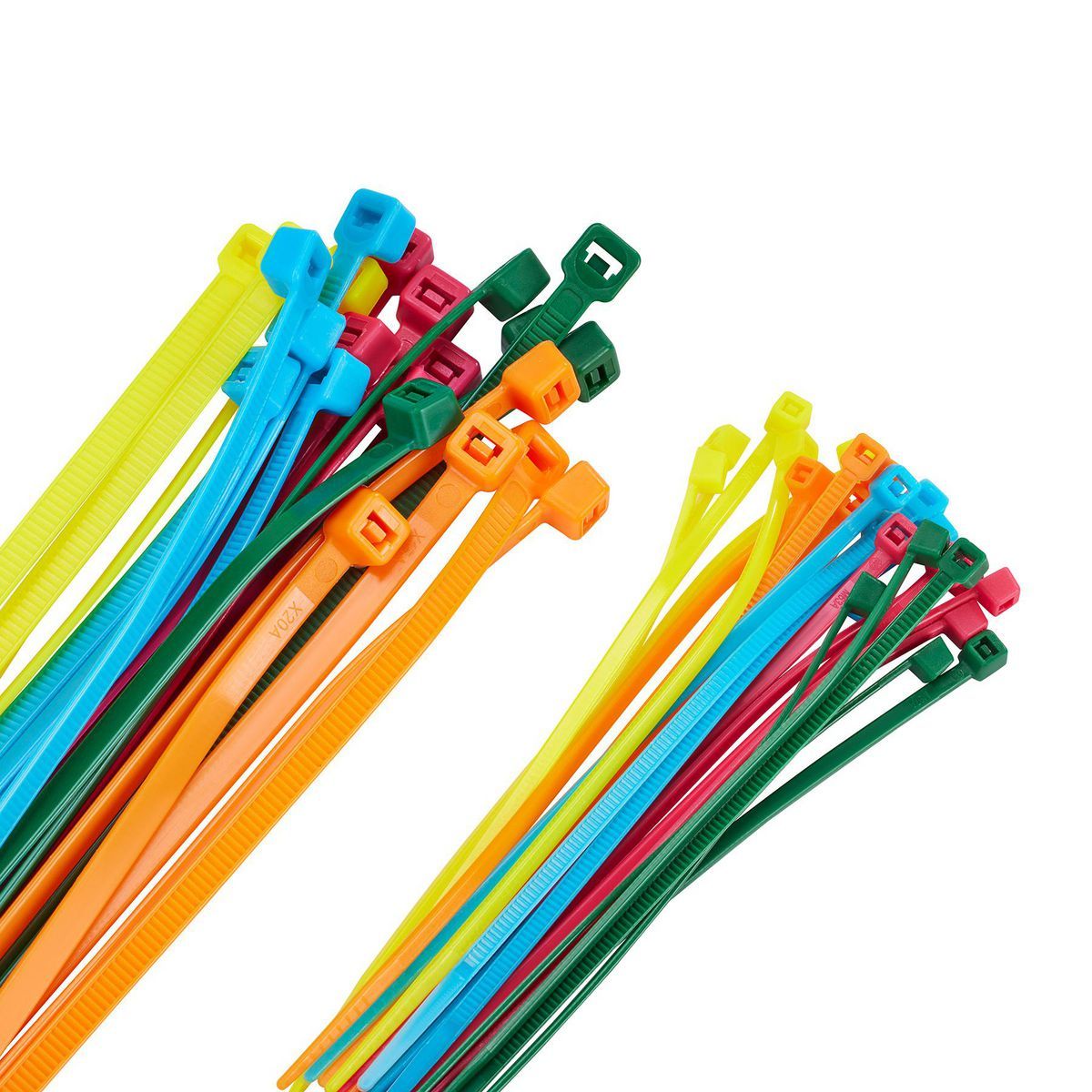 Fluorescent Cable Tie Assortment, 500 Pack S510429