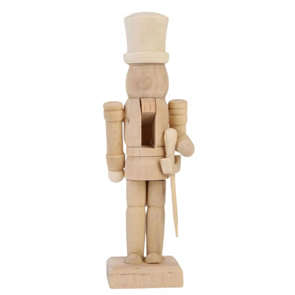 6 Set Unfinished Wooden Nutcracker Figures F2208