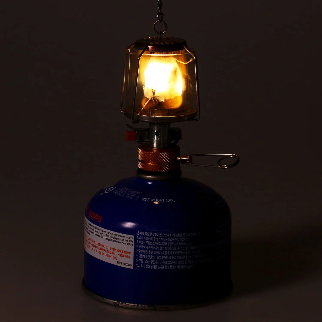 Outdoor Portable Camping Gas Lantern with 3 Mantles and Adapter I5790
