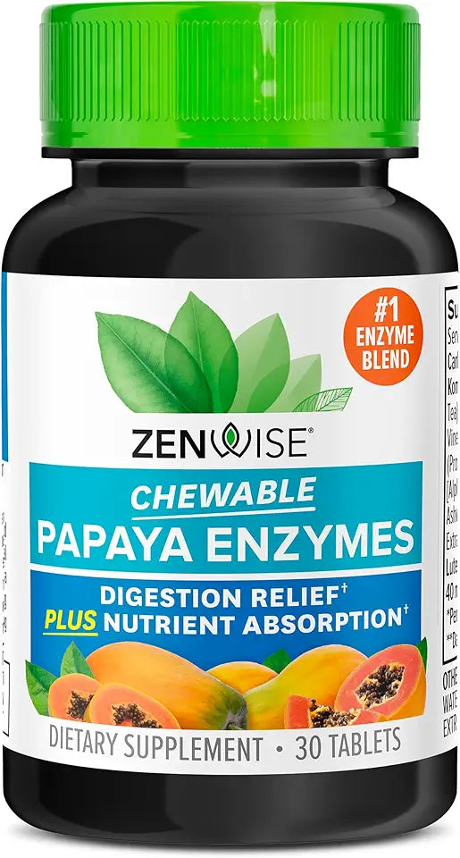 Papaya Enzymes Chewable with Bromelain 30 CT M322