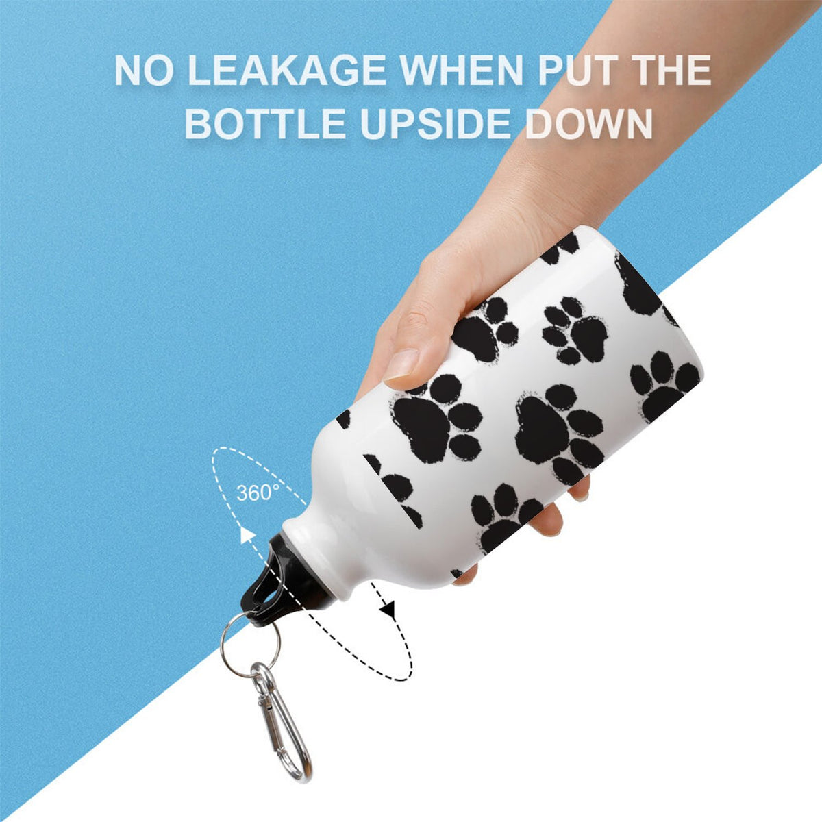 400ml Sport Aluminum Water Bottle with Twist Cap F961467