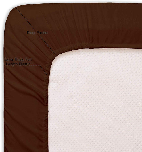 100% Egyptian Cotton 500 TC White RV King Sheets R54571