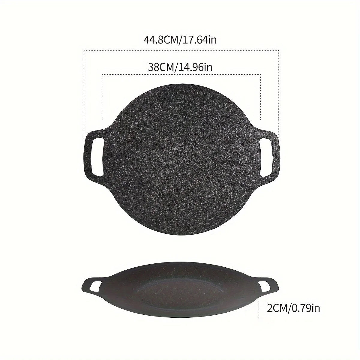 Non-stick Coating Round BBQ Grill Pan Q791