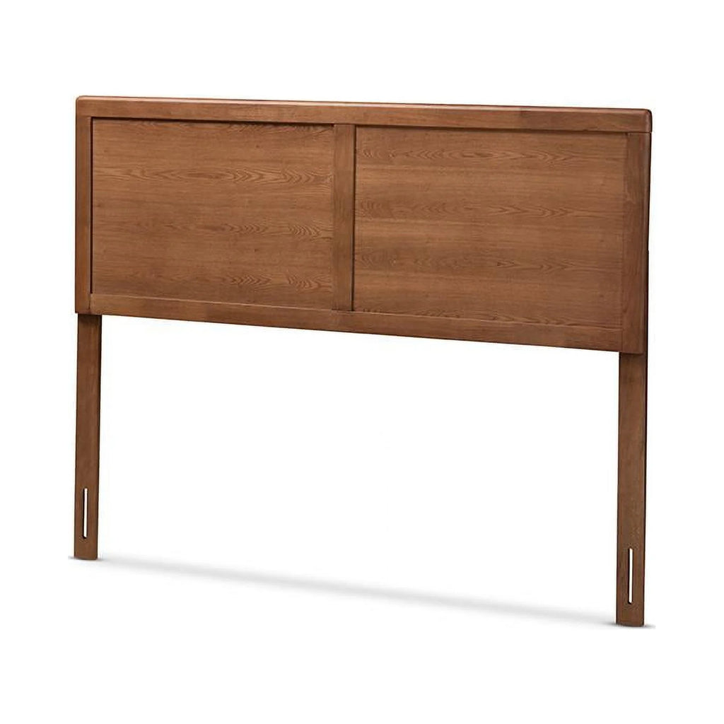Walnut Brown Wood Queen Size Headboard G812