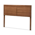 Walnut Brown Wood Queen Size Headboard G812