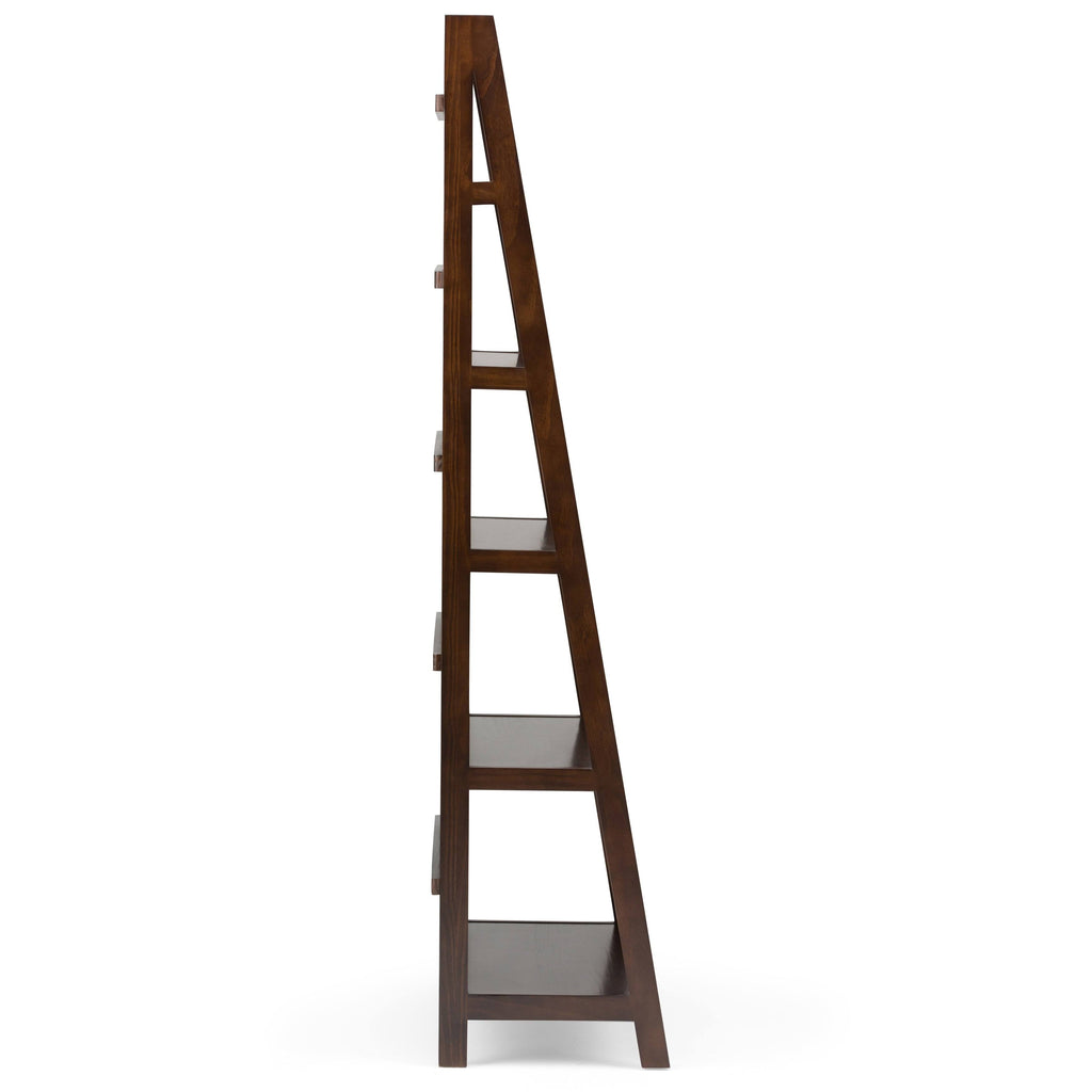 White Solid Wood Bookcase K633