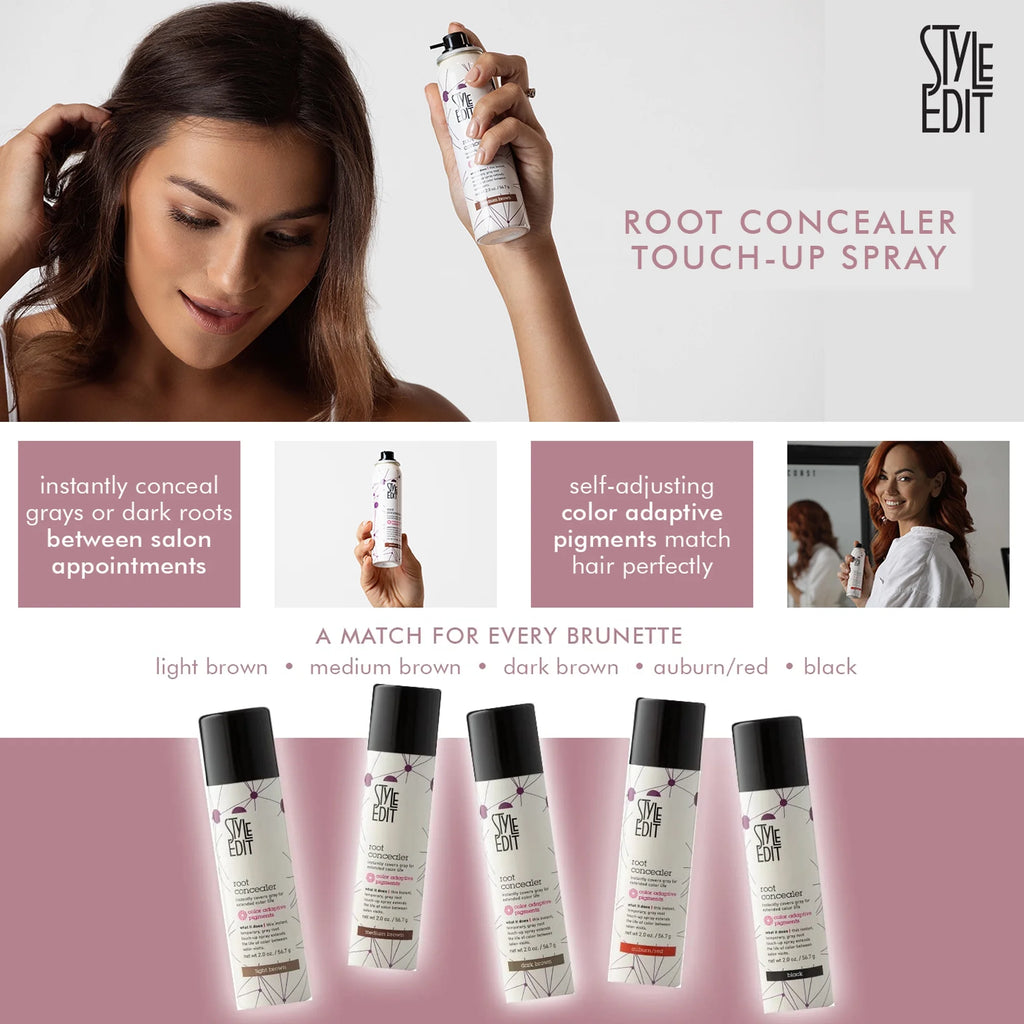 Light Brown Hair Root Concealer Touch Up Spray 2 oz R786028