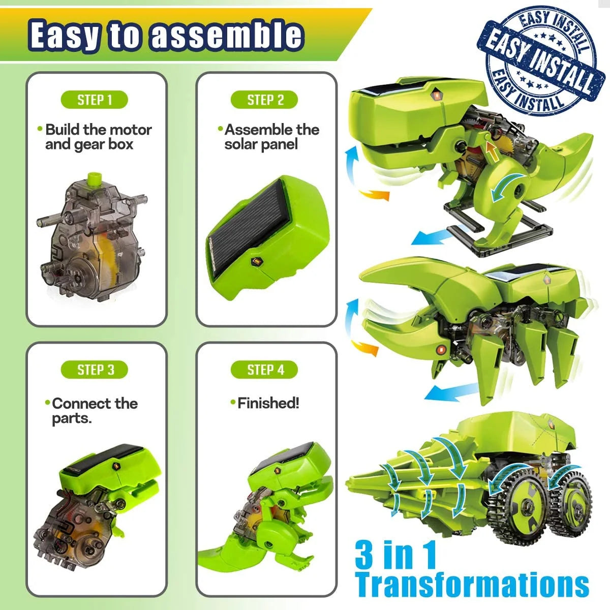 Solar Robot Kit 3-in-1 STEM Projects Robot Kit J5080