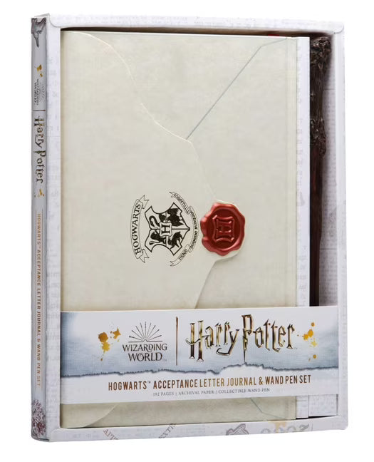 Harry Potter Hogwarts Acceptance Letter Journal and Wand Pen Set R83619