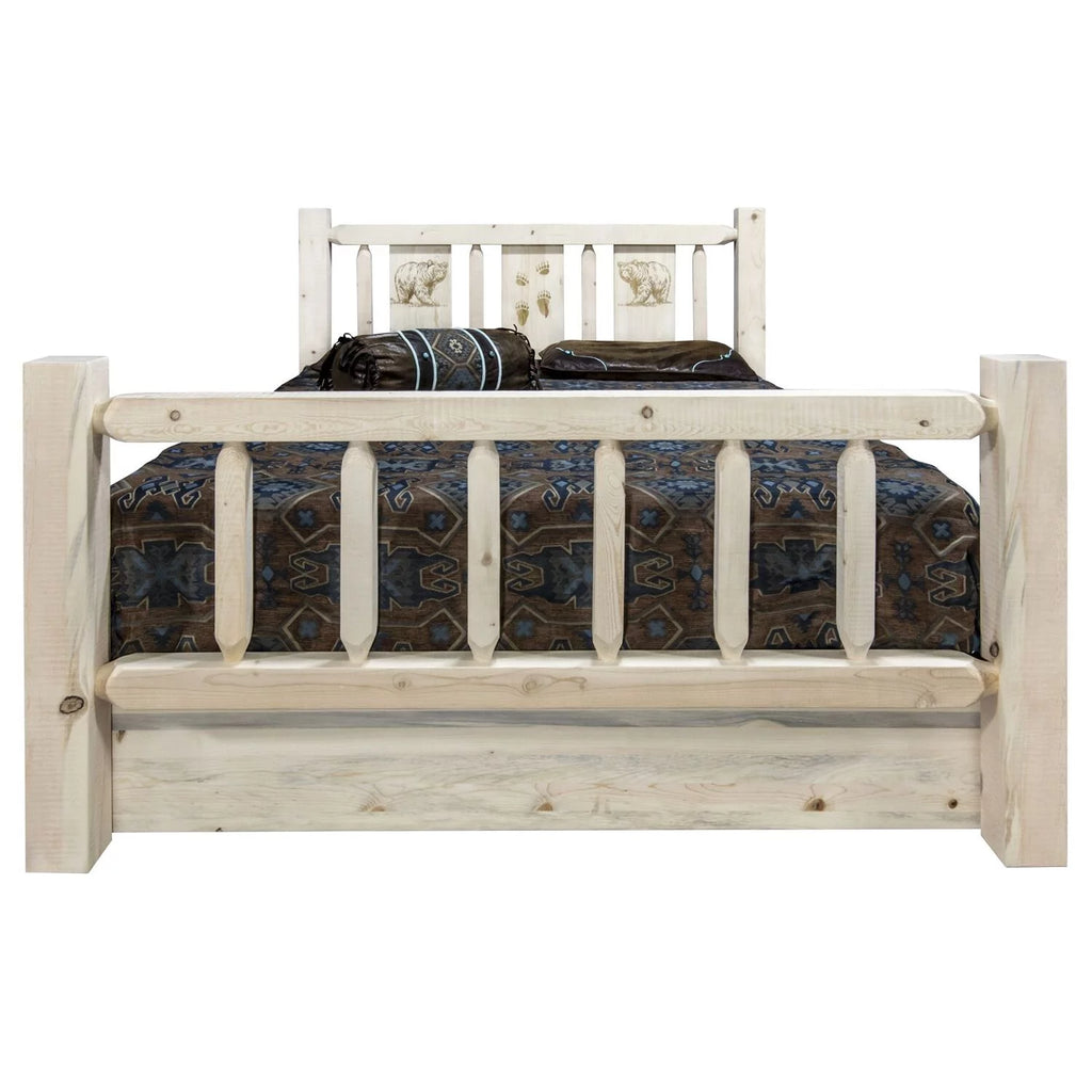 Solid Wood Queen Storage Bed L30834