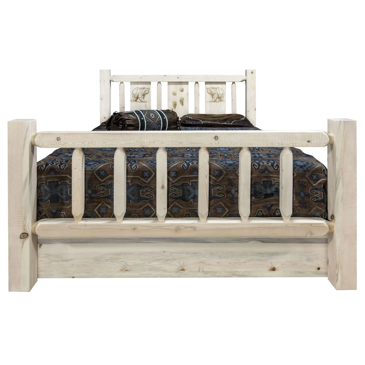 Solid Wood Queen Storage Bed L30834