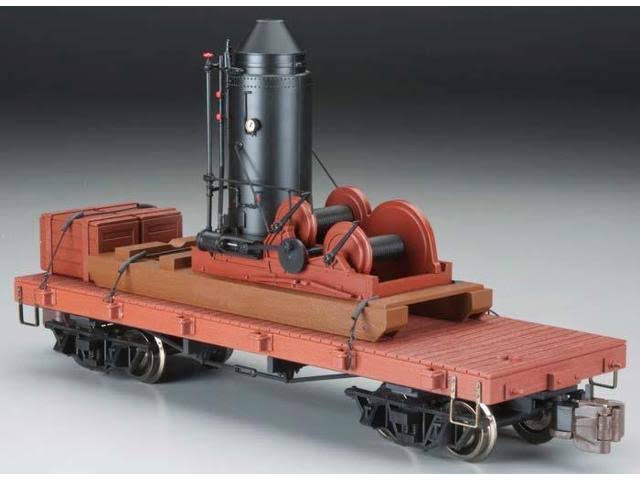 Log Skidder with Crates on 20ft Log Car T68060