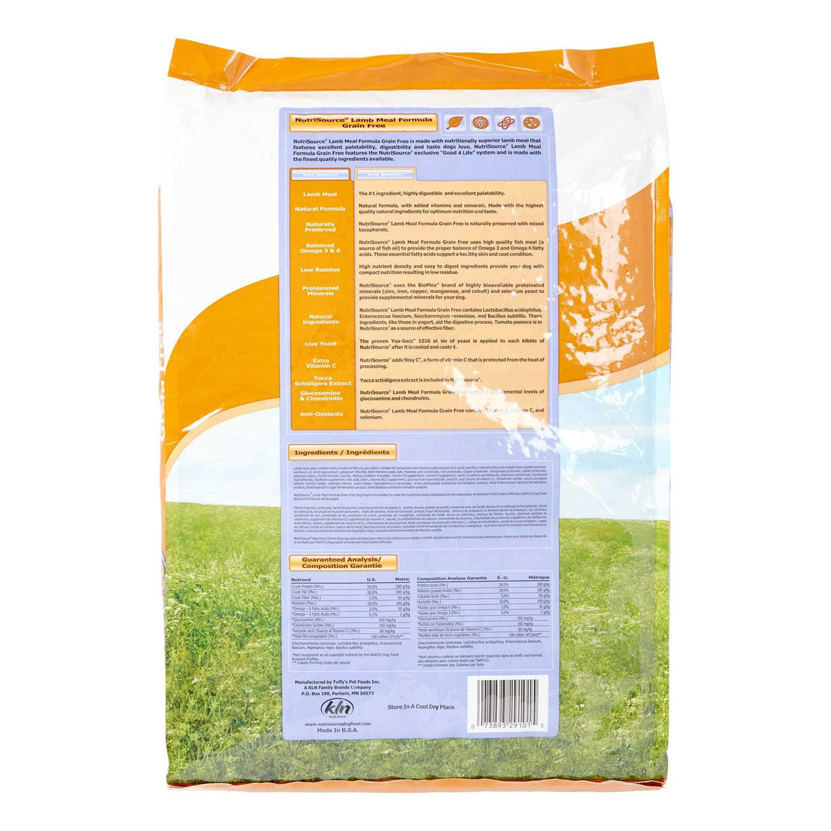 Grain Free Lamb Meal Peas Dog Food F8336