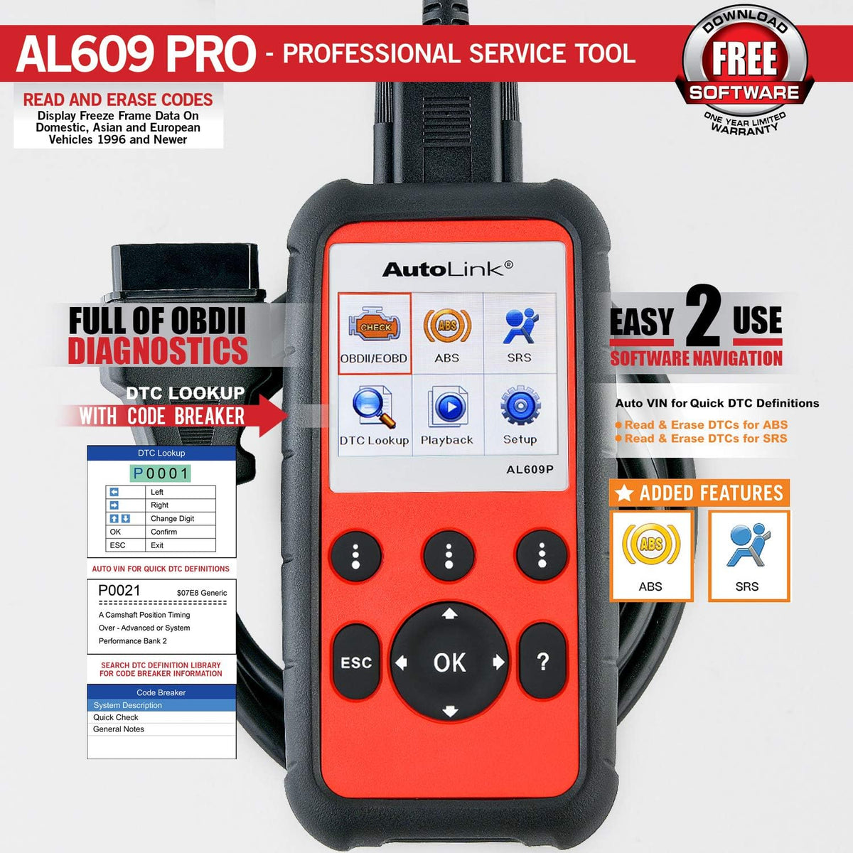 OBD2 Scanner Diagnostic Scan Tool G7629