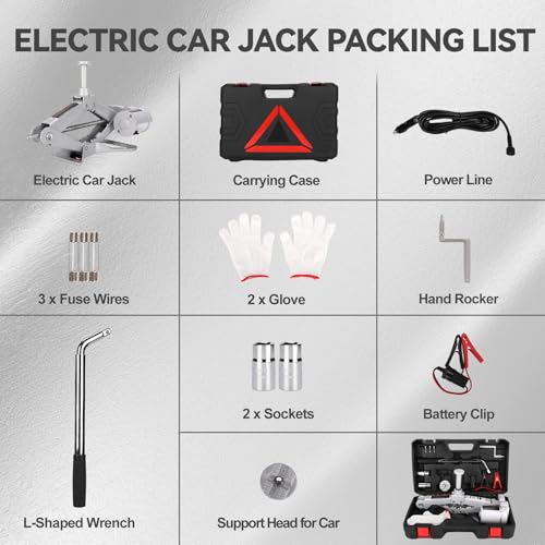 3Ton 12V Electric Scissor Car Jack A5255
