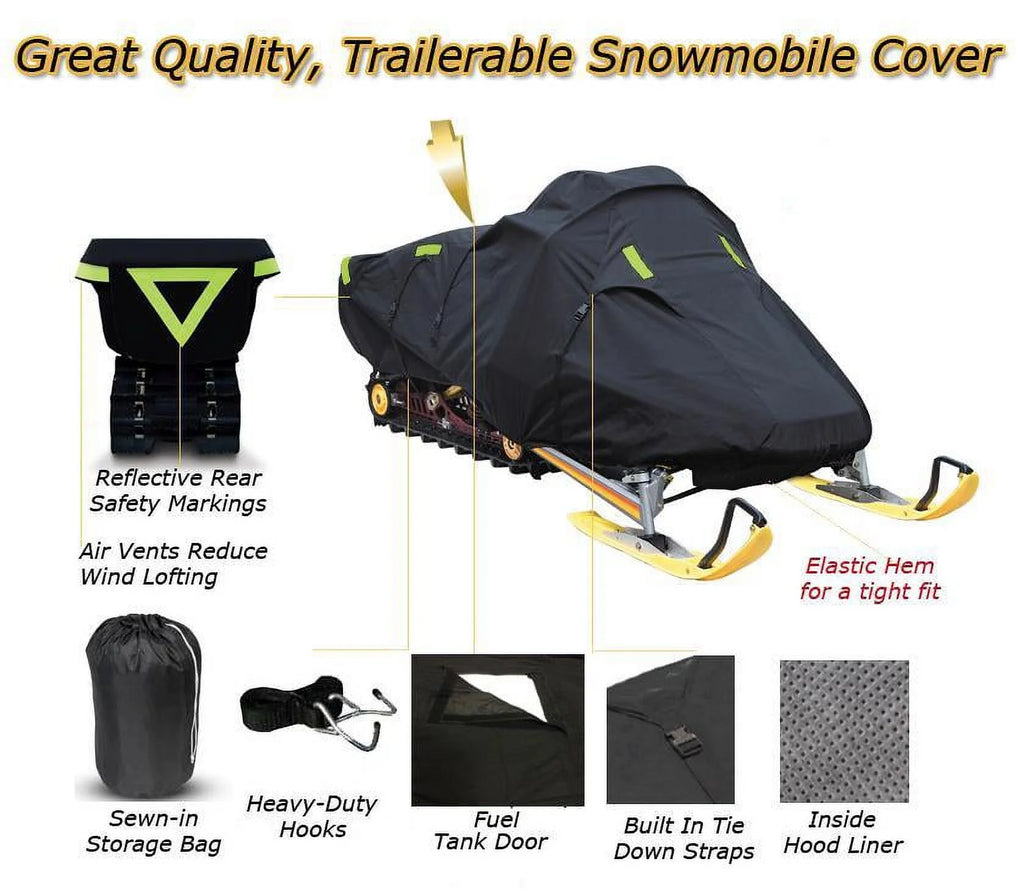 Trailerable 600 Denier Snowmobile Cover C923