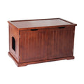 Walnut Cat Washroom Bench A38811