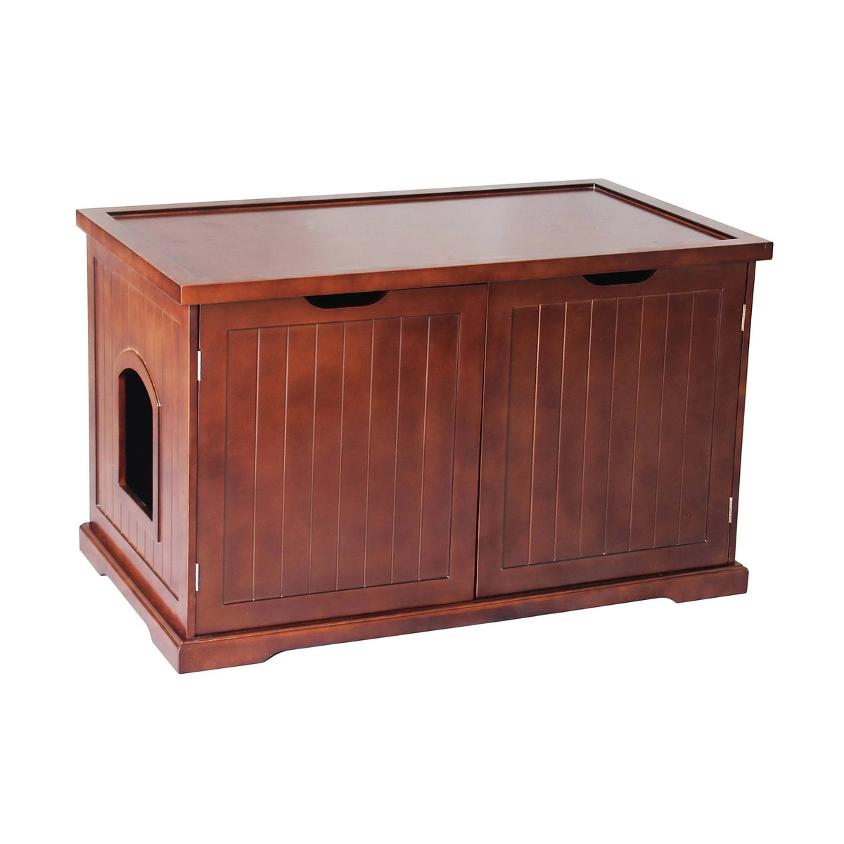 Walnut Cat Washroom Bench A38811