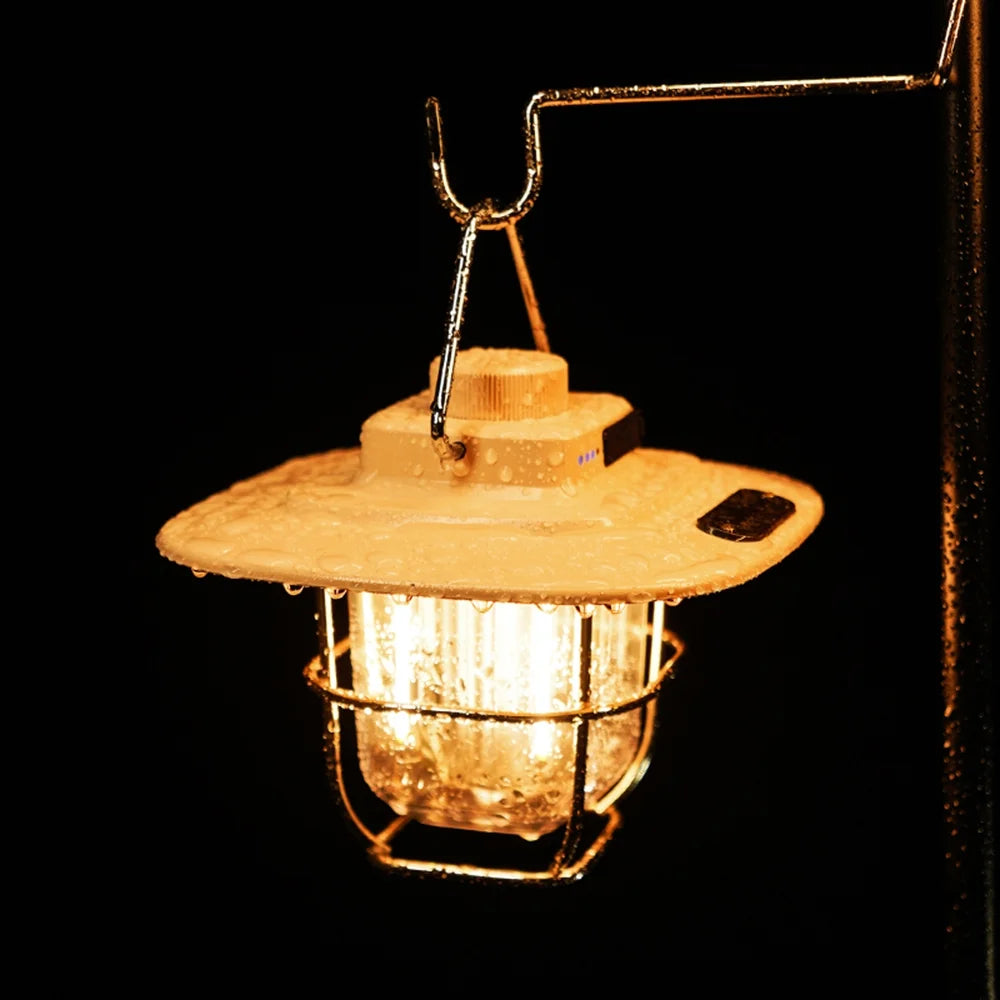 Vintage Camping Lantern Type C Rechargeable A86017