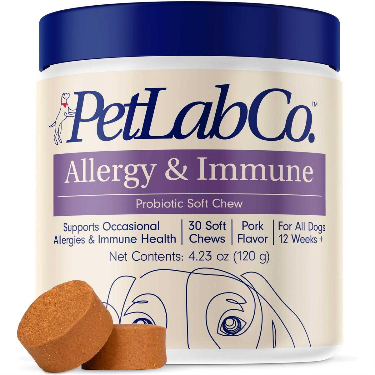 Allergy & Immune Probiotic Chew Supplement for Dogs P7966