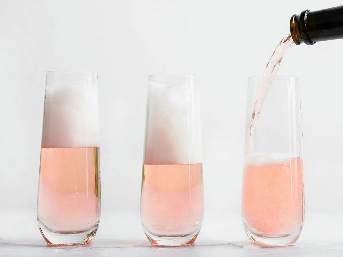 9.4 Oz Stemless Champagne Flutes Set of 4 P506517