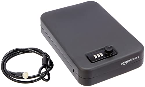 Large Black Portable Security Case Lock Box G9199