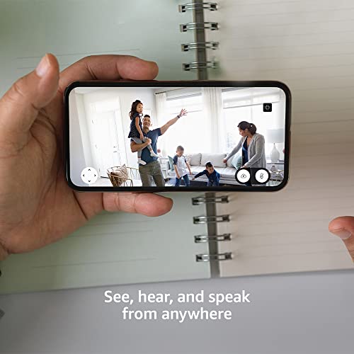 White Rotating Indoor Plug-In Smart Security Camera H1479