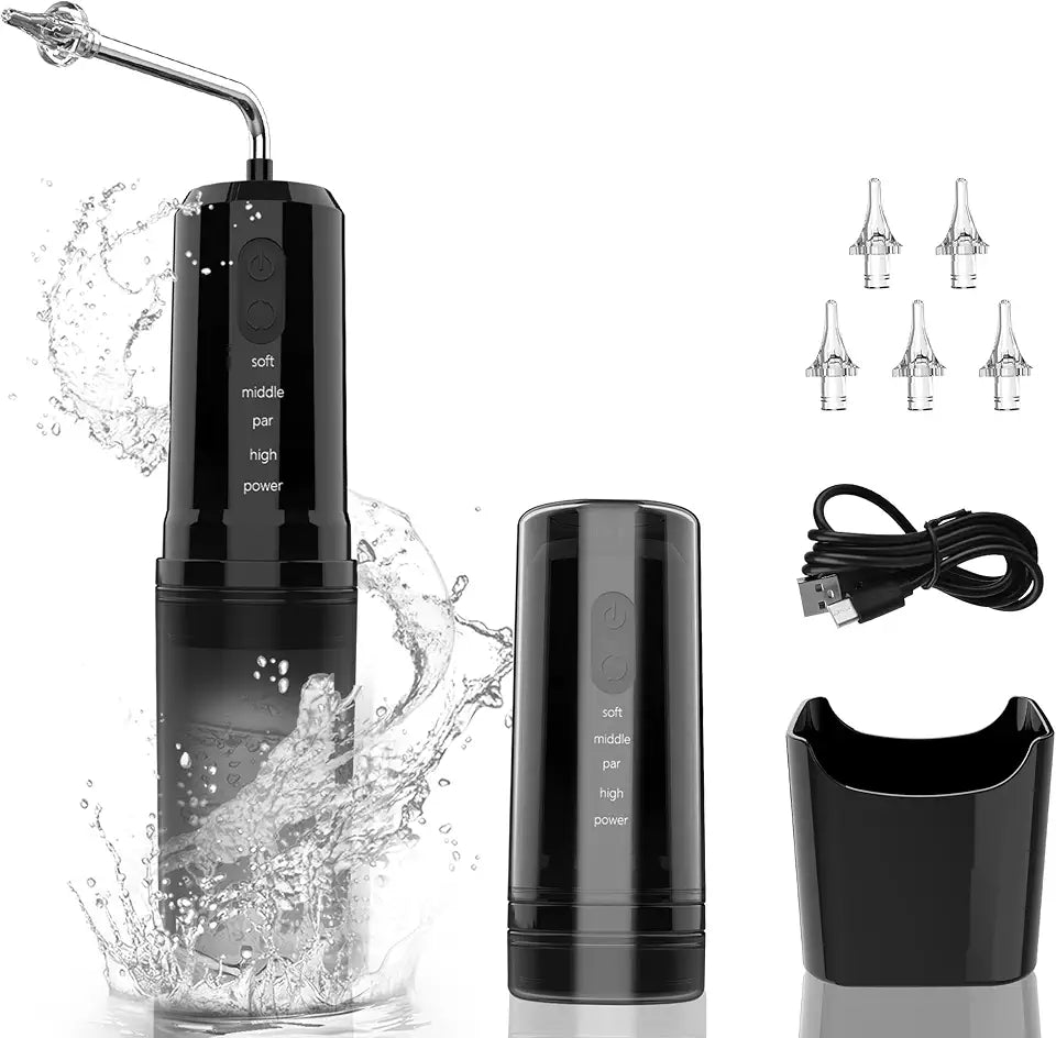 Electric Ear Irrigation Flushing System with Basin Black G7705