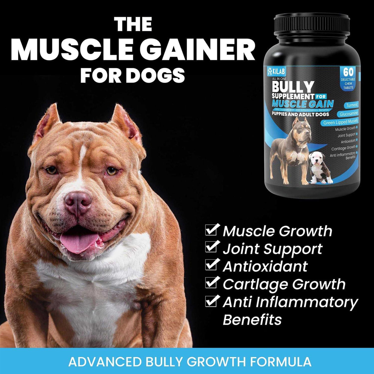 Dog Weight Gainer Muscle Builder Supplement V296813