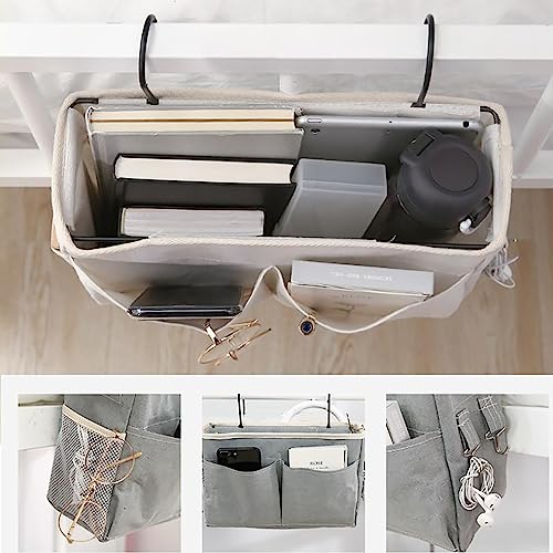 Grey Bedside Hanging Storage Organizer B227