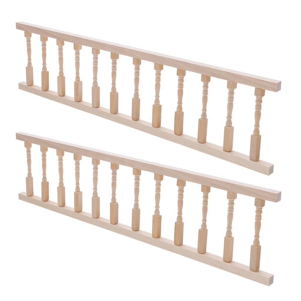 Mini Wood Dollhouse Staircase Toys 2 Pcs S7937