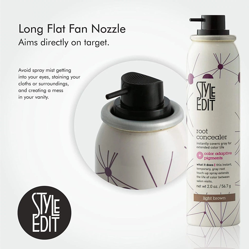 Light Brown Hair Root Concealer Touch Up Spray 2 oz R786028