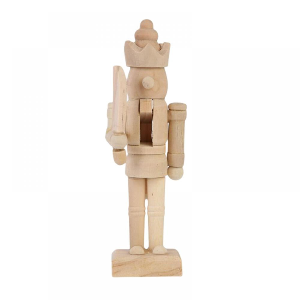 6 Set Unfinished Wooden Nutcracker Figures F2208