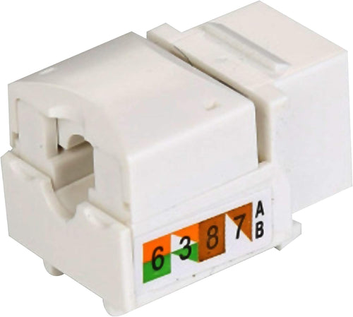 100-Pack Cat6 Keystone Jack Ethernet Wall Jack L70334