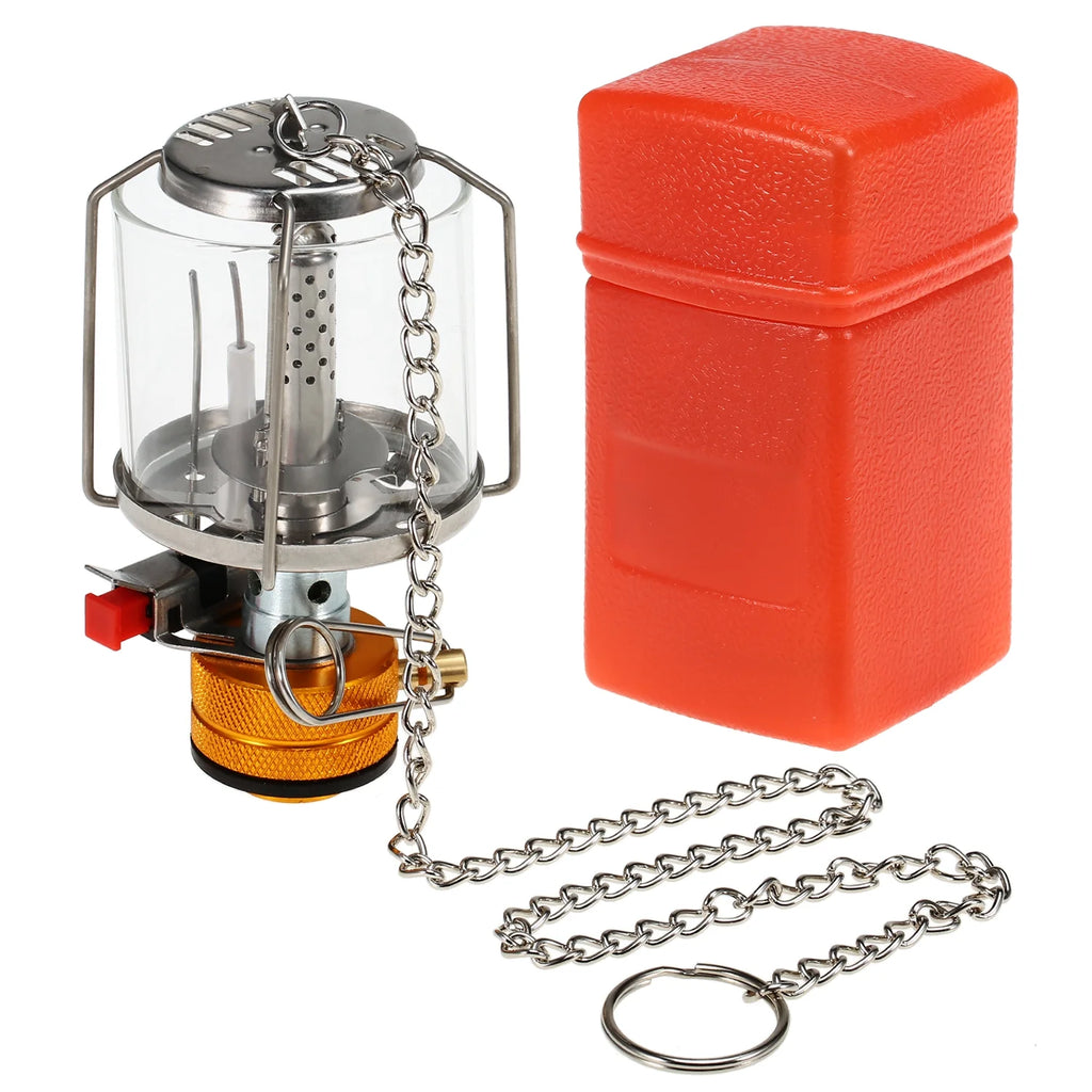 Outdoor Portable Camping Gas Lantern with 3 Mantles and Adapter I5790