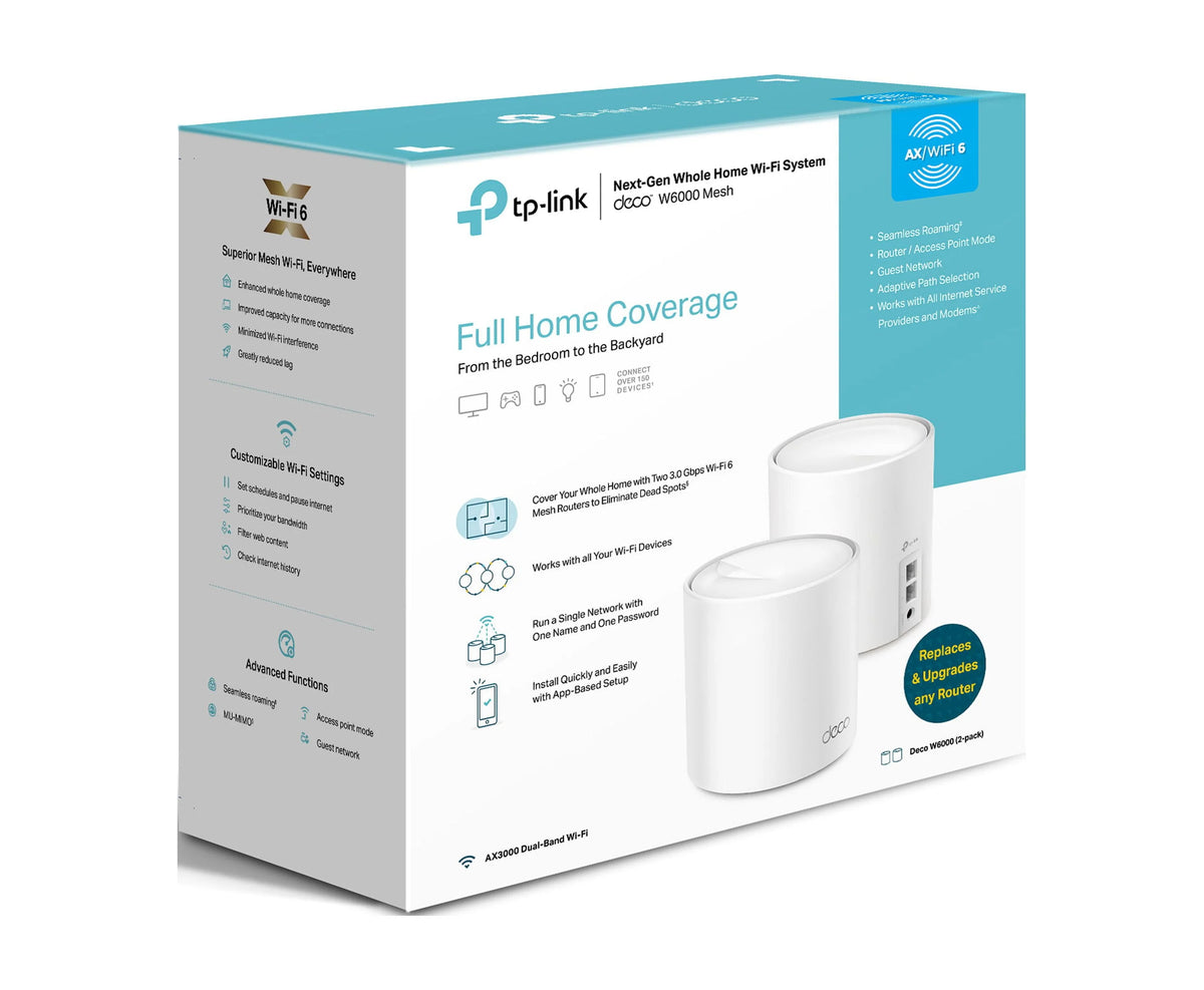 2-Pack Wi-Fi 6 Mesh Router System V160